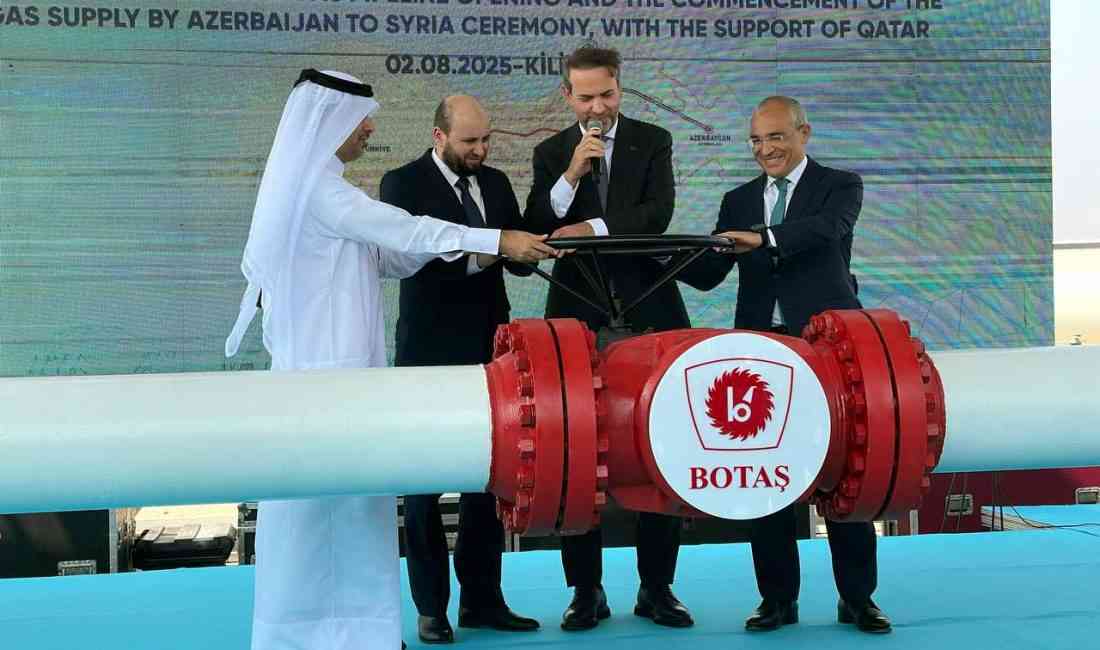 Kilis’te Tarihi An: Türkiye-Suriye Doğal Gaz Boru Hattı Açılışı Suriye