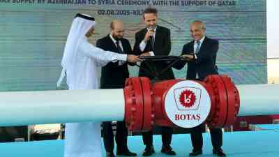 Kilis’te Tarihi An: Türkiye-Suriye Doğal Gaz Boru Hattı Açılışı Suriye