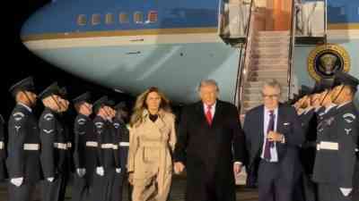 ABD Başkanı Donald Trump, eşi Melania Trump ile birlikte İngiltere’ye