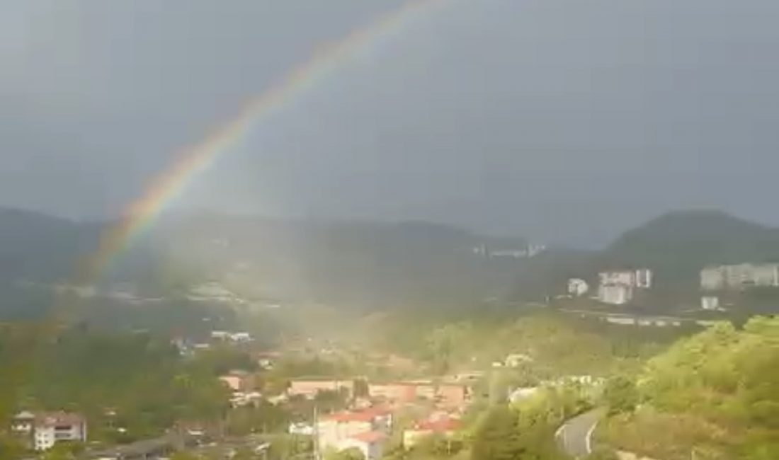 Bartın’ın tarihi ve turistik ilçesi Amasra’da, sabah saatlerinde etkili olan