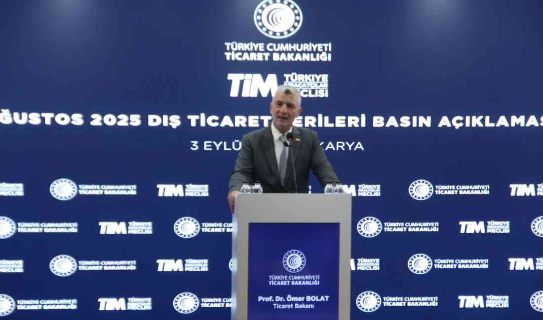 Ticaret Bakanı Ömer Bolat, Sakarya’da düzenlenen “Ağustos 2025 Dış Ticaret