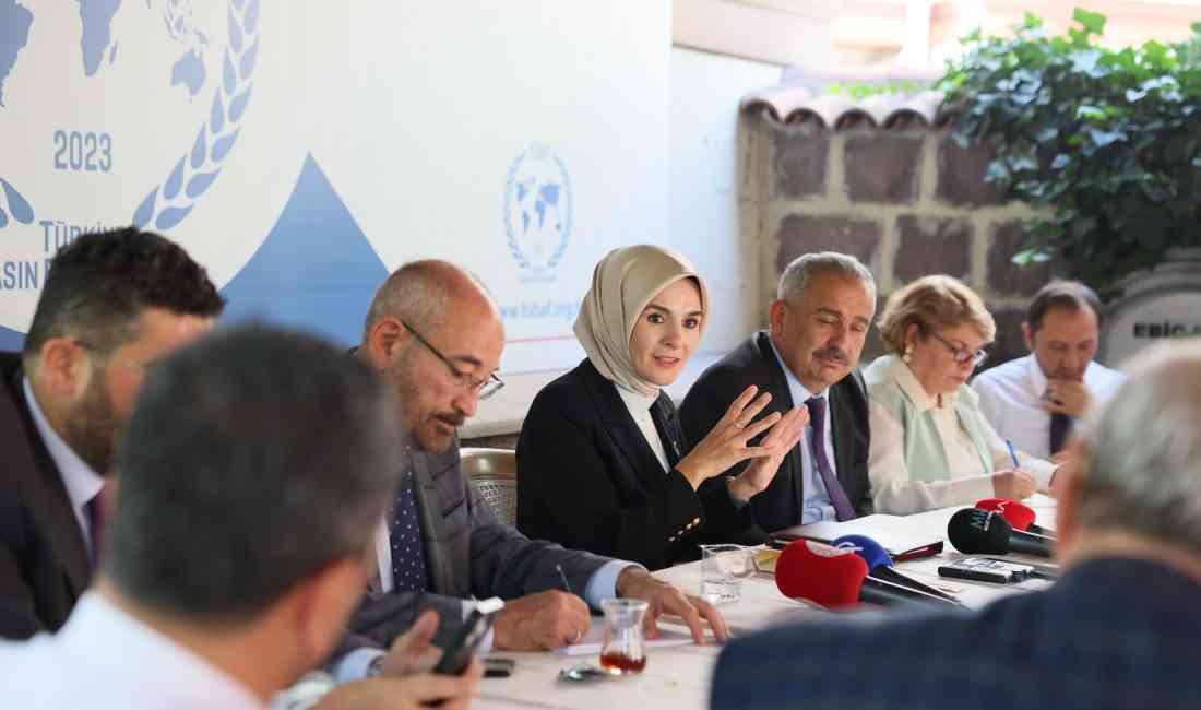 Aile ve Sosyal Hizmetler Bakanı Mahinur Özdemir Göktaş, Türkiye Basın