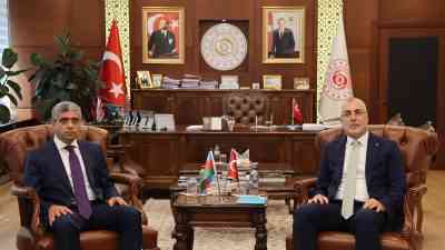 Çalışma ve Sosyal Güvenlik Bakanı Vedat Işıkhan, Azerbaycan Çalışma ve