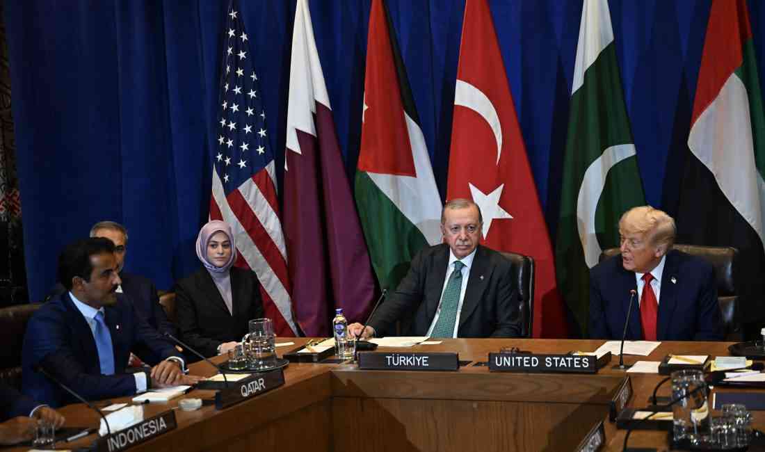 Cumhurbaşkanı Recep Tayyip Erdoğan, ABD Başkanı Donald Trump ile birlikte