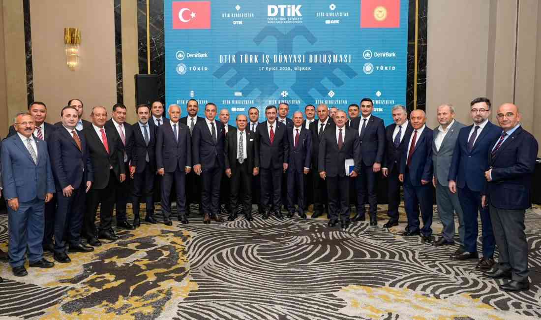 Cumhurbaşkanı Yardımcısı Cevdet Yılmaz, Kırgızistan’ın başkenti Bişkek’te düzenlenen “Türk İş