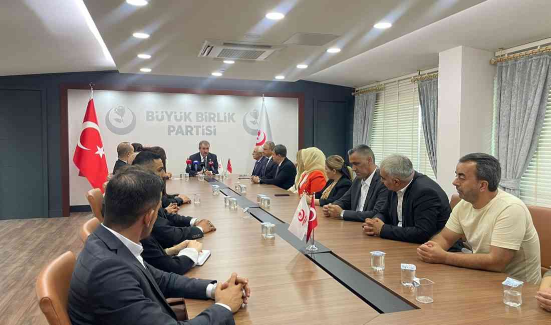 Büyük Birlik Partisi (BBP) Genel Başkanı Mustafa Destici, Türkiye sınırları