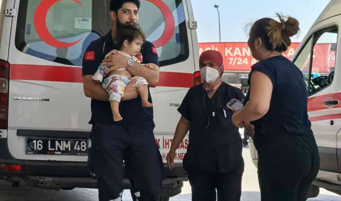 Bursa’nın İnegöl ilçesinde 1 yaşındaki Elisa D., babasının kullandığı Maraş