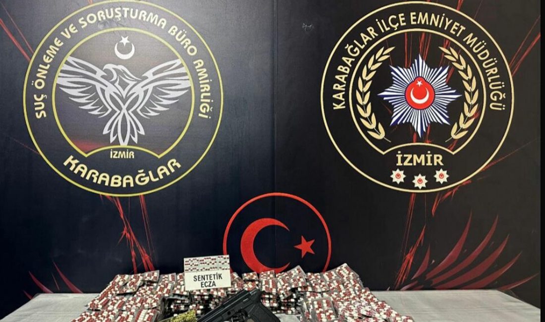 İzmir’in Karabağlar ilçesinde polis ekiplerinin düzenlediği operasyonda, 5 bin 985