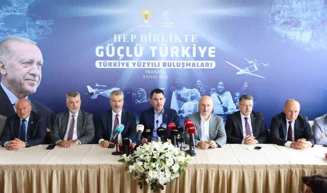 Çevre, Şehircilik ve İklim Değişikliği Bakanı Murat Kurum, Trabzon’da düzenlenen