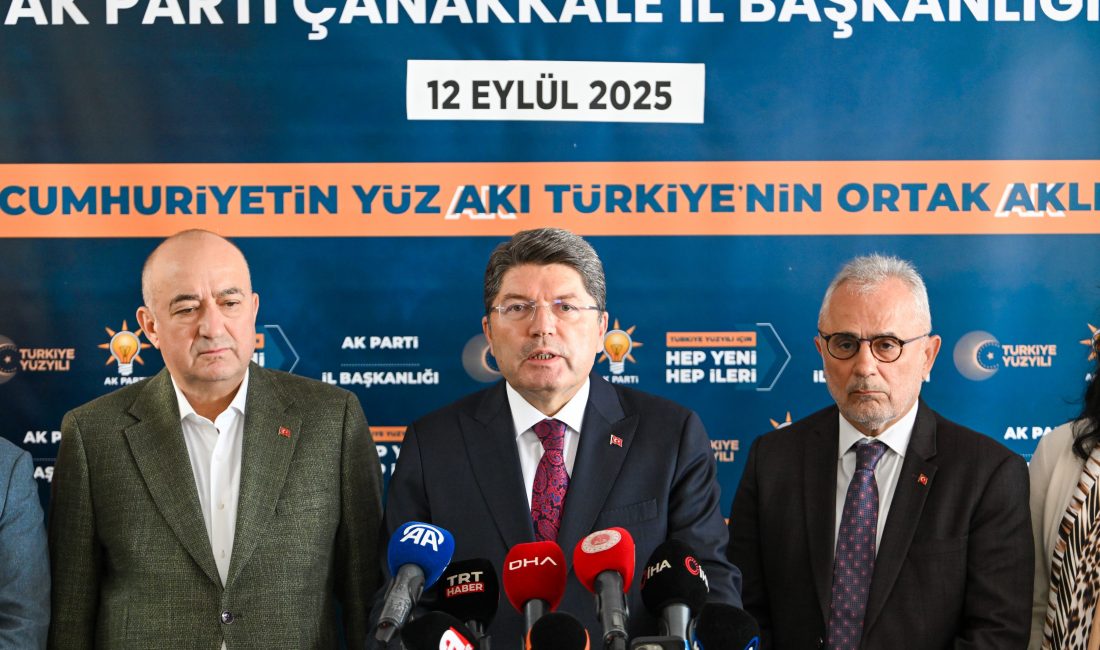 Adalet Bakanı Yılmaz Tunç, Çanakkale’de düzenlediği basın toplantısında, “Darbe anayasasıyla