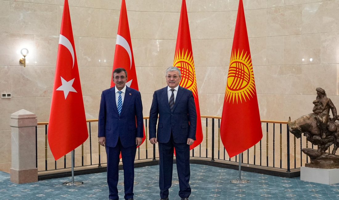 Cumhurbaşkanı Yardımcısı Cevdet Yılmaz, Kırgızistan Bakanlar Kurulu Başkanı Adılbek Kasımaliyev