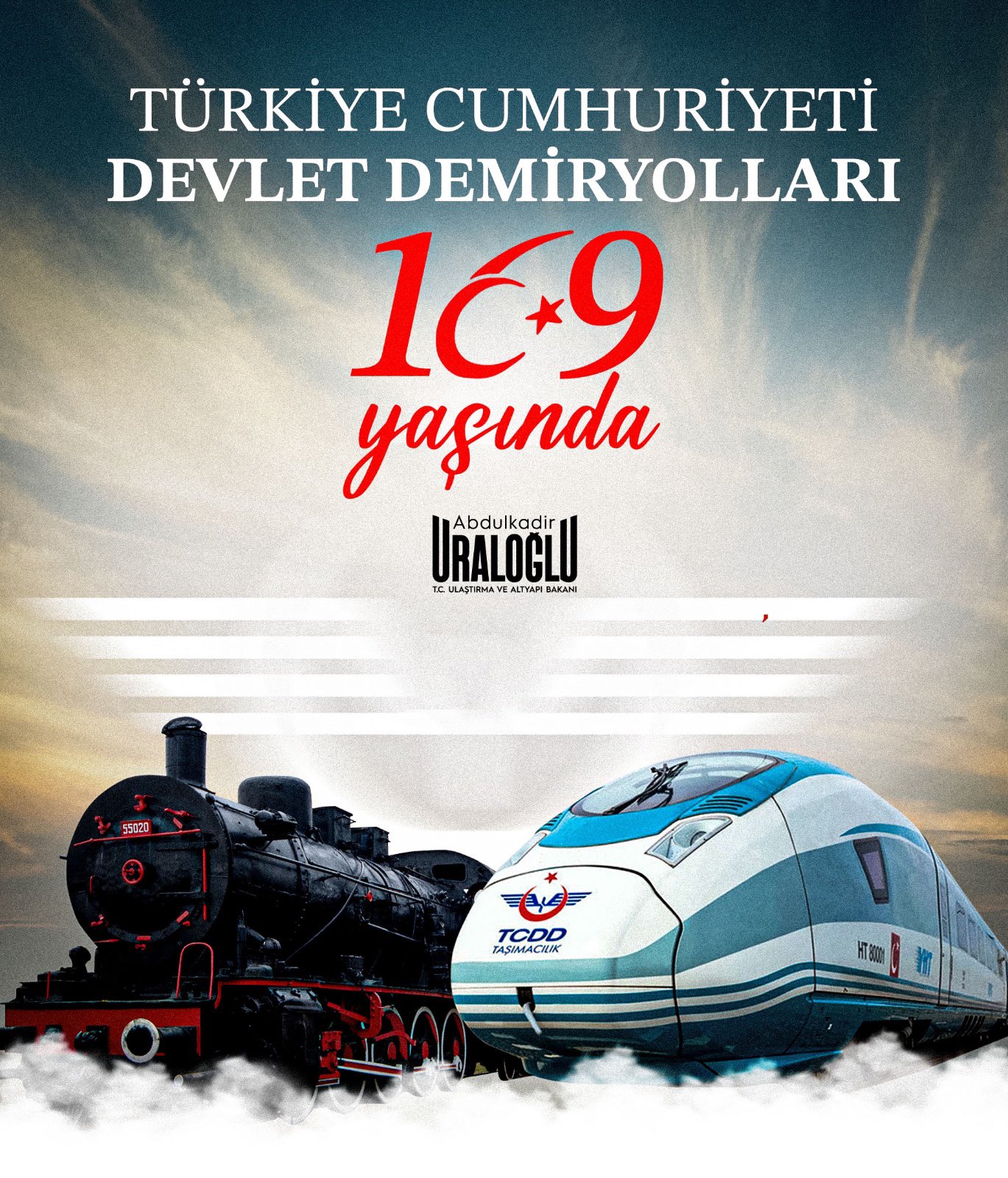 Ulaştırma ve Altyapı Bakanı Abdulkadir Uraloğlu, Türkiye Cumhuriyeti Devlet Demiryolları’nın