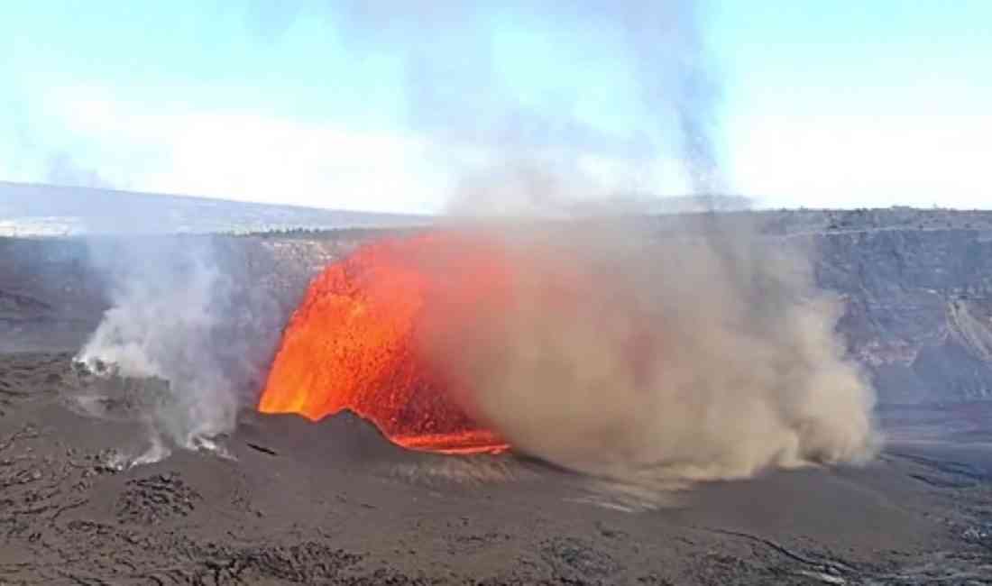 ABD’nin Hawaii adasındaki Kilauea Yanardağı, aralık ayından bu yana 32’nci