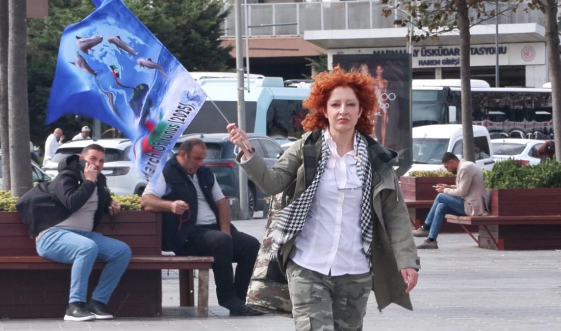 İranlı Somayeh Moghadam (Nazenin), Gazze’ye destek amaçlı “March Of Yunus