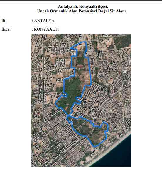 Antalya’nın Konyaaltı ilçesinde, Orman Genel Müdürlüğü ile yüzlerce mirasçı arasında
