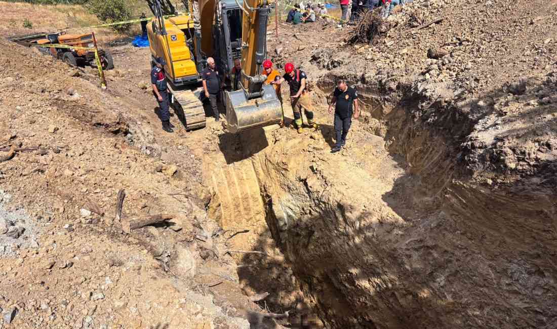 Manisa’nın Akhisar ilçesinde yaylada su biriktirmek için yapılan havuz kazısı