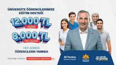 Sultanbeyli Belediye Başkanı Ali Tombaş, üniversiteyi kazanan öğrencilere eğitim desteği