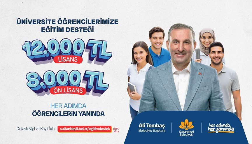 Sultanbeyli Belediye Başkanı Ali Tombaş, üniversiteyi kazanan öğrencilere eğitim desteği