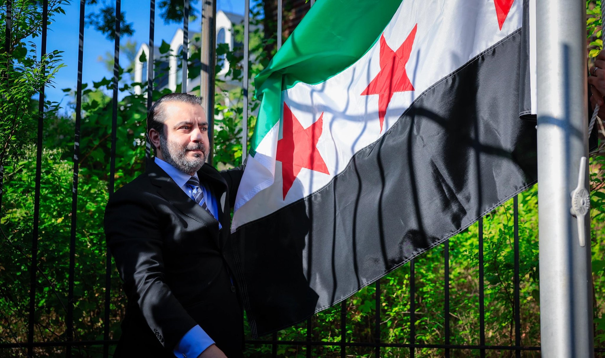 ABD’nin başkenti Washington’da bulunan ve 2014’te kapatılan Suriye Büyükelçiliği binasında