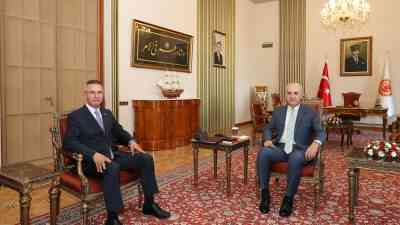 Türkiye Büyük Millet Meclisi (TBMM) Başkanı Numan Kurtulmuş, Filistin’in Ankara