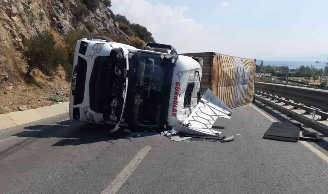 Kocaeli’nin Körfez ilçesi Hereke Çelikköprü mevkiinde, İstanbul yönüne giden madeni