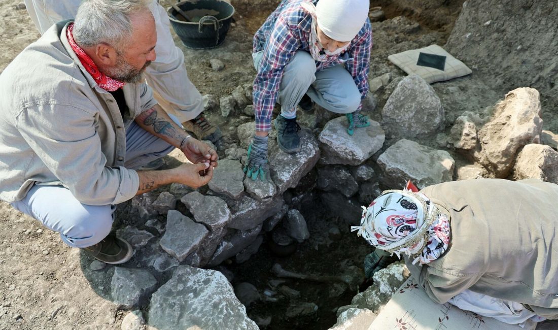 Diyarbakır’ın Ergani ilçesindeki 12 bin yıllık Çayönü Tepesi’nde yürütülen kazı