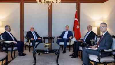 Dışişleri Bakanı Hakan Fidan, Haşdi Şabi Komisyonu Başkanı Falih el-Feyyad’ı
