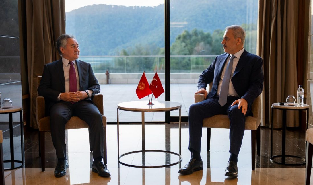 Dışişleri Bakanı Hakan Fidan, Kırgızistan Dışişleri Bakanı Ceenbek Kulubayev ile