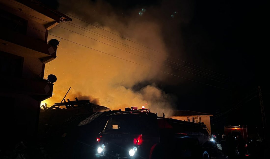   Çorum’un İskilip ilçesine bağlı Kozveren köyünde gece saatlerinde çıkan