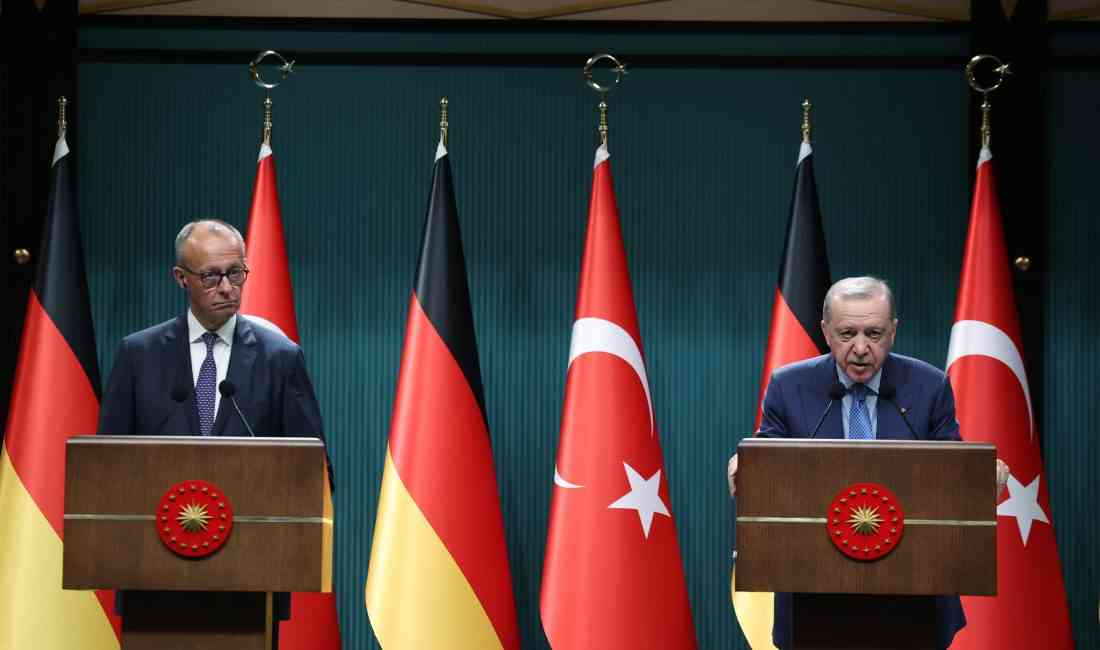 &nbsp; Cumhurbaşkanı Recep Tayyip Erdoğan, Almanya Başbakanı Friedrich Merz ile