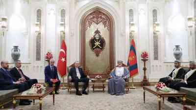 &nbsp; Cumhurbaşkanı Recep Tayyip Erdoğan, resmi ziyareti kapsamında Umman Sultanı