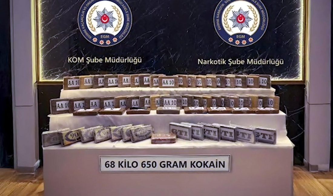 Edirne’de polis ekiplerince düzenlenen operasyonda, bir TIR’da yapılan aramada 68