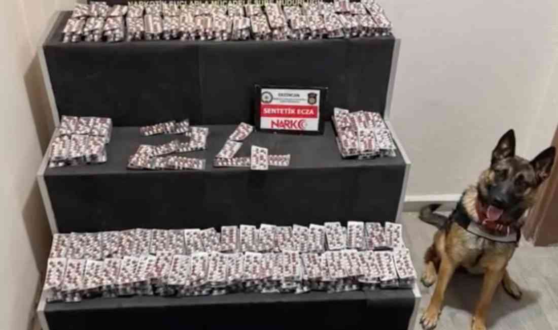 &nbsp; Erzincan’da polis ekiplerince durdurulan bir araçta yapılan aramada 6