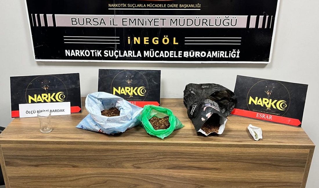 Bursa İnegöl’de Uyuşturucu Operasyonu: 450 Gram Bonzai Ele Geçirildi   Bursa’nın İnegöl ilçesinde düzenlenen uyuşturucu operasyonunda, evinde 450 gram