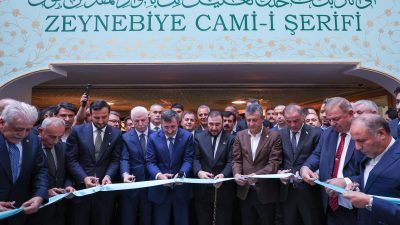 Zeynebiye Camii Açılışı, Cevdet Yılmaz ve Özgür Özel’in Katılımıyla Gerçekleşti Küçükçekmece’de yapımı tamamlanan Zeynebiye Camii’nin açılışı ve revak alanı temel