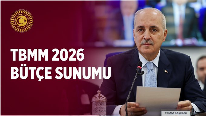 TBMM Başkanı Kurtulmuş: “2026 Yılı Bütçemiz 27 Milyar 235 Milyon TL” Türkiye Büyük Millet Meclisi (TBMM) Başkanı Numan Kurtulmuş, Meclis’in 2026