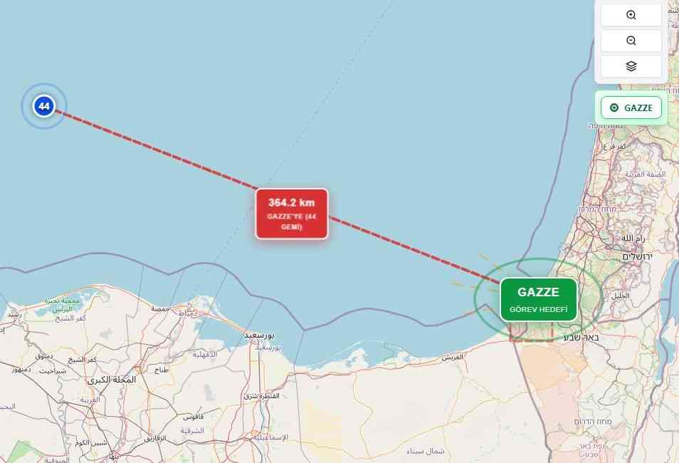 İsrail ablukası altındaki Gazze’ye insani yardım taşıyan Küresel Sumud Filosu’nun