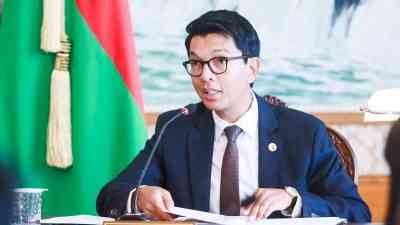 Madagaskar Cumhurbaşkanı Andry Rajoelina, ülkede devam eden siyasi ve toplumsal