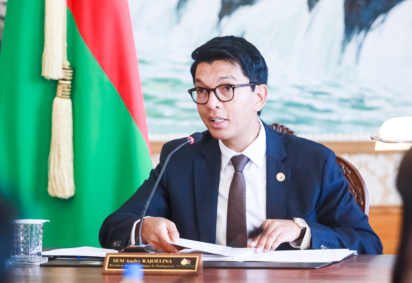 Madagaskar Cumhurbaşkanı Andry Rajoelina, ülkede devam eden siyasi ve toplumsal