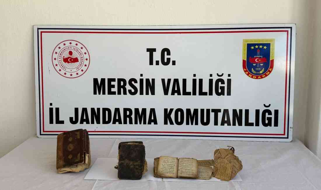 &nbsp; Mersin’in Bozyazı ilçesinde düzenlenen operasyonda, el yazması olduğu değerlendirilen