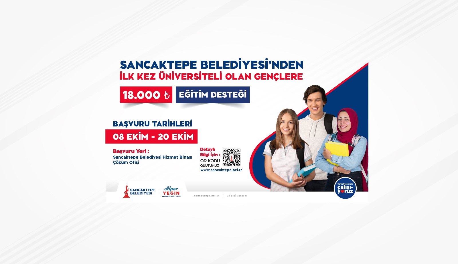   Sancaktepe Belediyesi, 2025 yılında üniversiteye yerleşen öğrencilere eğitim giderlerine