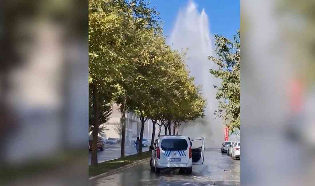 Şanlıurfa’nın Atakent Mahallesi’nde ana su şebekesine bağlı yer altı borusu,