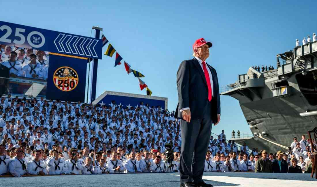 ABD Başkanı Donald Trump, ABD Donanmasının kuruluşunun 250’nci yıl dönümü
