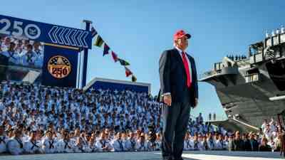 ABD Başkanı Donald Trump, ABD Donanmasının kuruluşunun 250’nci yıl dönümü