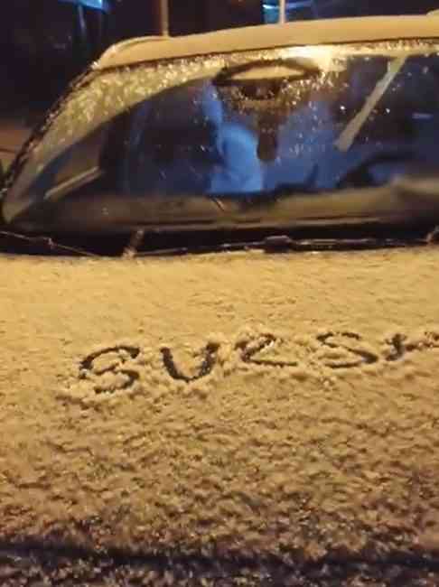 Hava Sıcaklığı 5 Dereceye Düştü, Yağış Kısa Süreli Karla Karışık