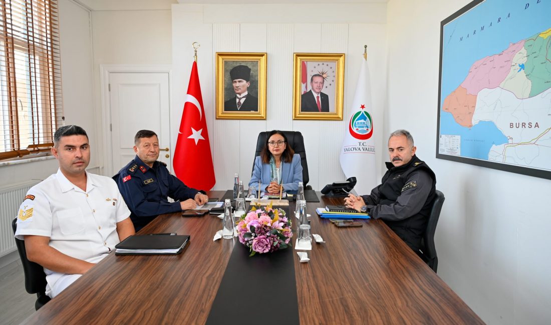 Yalova Valisi Dr. Hülya Kaya başkanlığında düzenlenen Asayiş ve Güvenlik