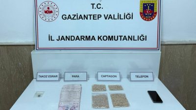   Gaziantep İl Jandarma Komutanlığı ekipleri, uyuşturucu ticareti yapan şahıslara
