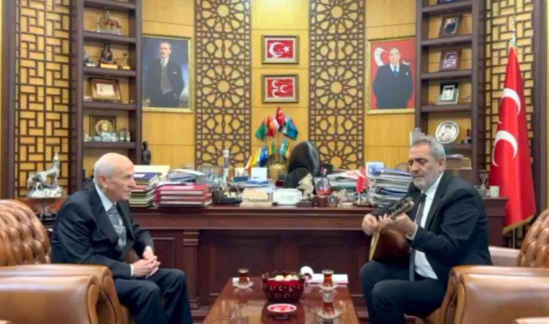 Sanatçı Yavuz Bingöl, MHP Genel Başkanı Devlet Bahçeli’yi ziyaret ederek
