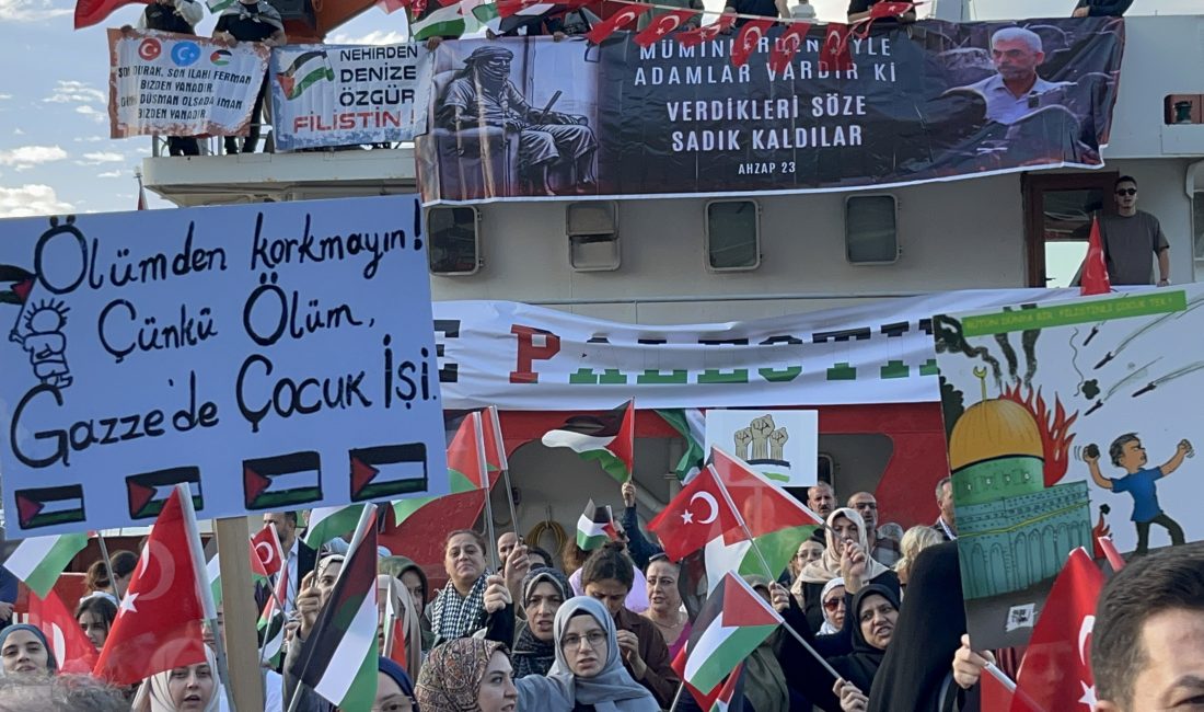 Zonguldak’ta Sumud Filosuna Karşı Deniz Protestosu   Zonguldak’ta sivil toplum kuruluşları ve balıkçılar, İsrail’in Sumud filosuna