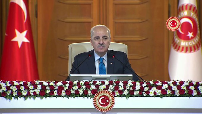 TBMM Başkanı Numan Kurtulmuş, İsrail’in uluslararası sularda Küresel Sumud Filosu’na